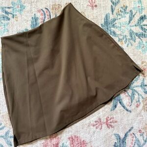 girlfriend collective Olive A-Line Skirt